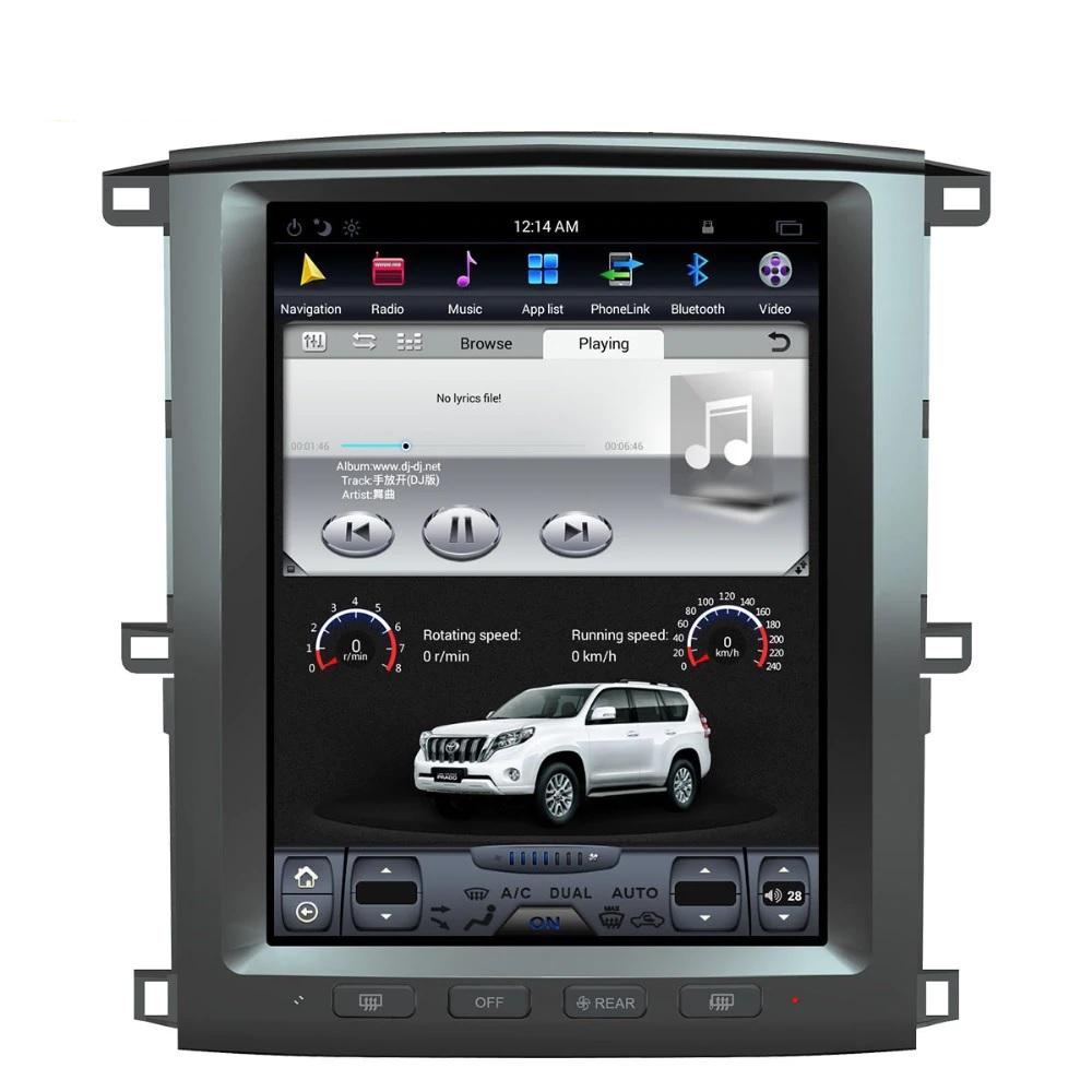 [ G6 octa-core ] 12.1" Vertical Screen Android 13 Fast boot Navi Radio for Toyota Land Cruiser LC100 2002 - 2007-Phoenix Automotive