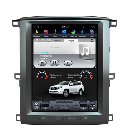 [ G6 octa-core ] 12.1" Vertical Screen Android 13 Fast boot Navi Radio for Toyota Land Cruiser LC100 2002 - 2007-Phoenix Automotive