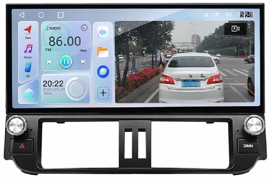 12.3 Inch Android 14 Universal Car Radio Stereo Android Auto Carplay for Toyota Prado 2014-2017-Phoenix Automotive