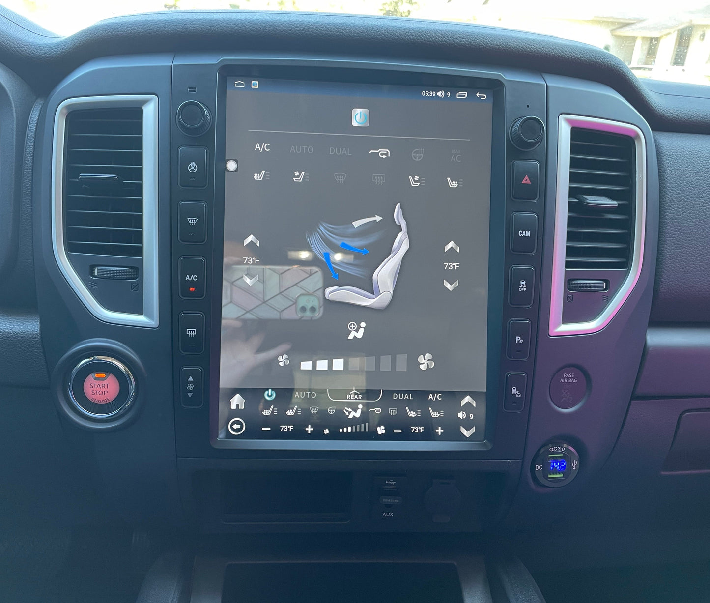 [ New ] 13” Android 13/14 Vertical Screen Navigation Radio for Nissan Titan (XD) 2016 - 2019-Phoenix Automotive