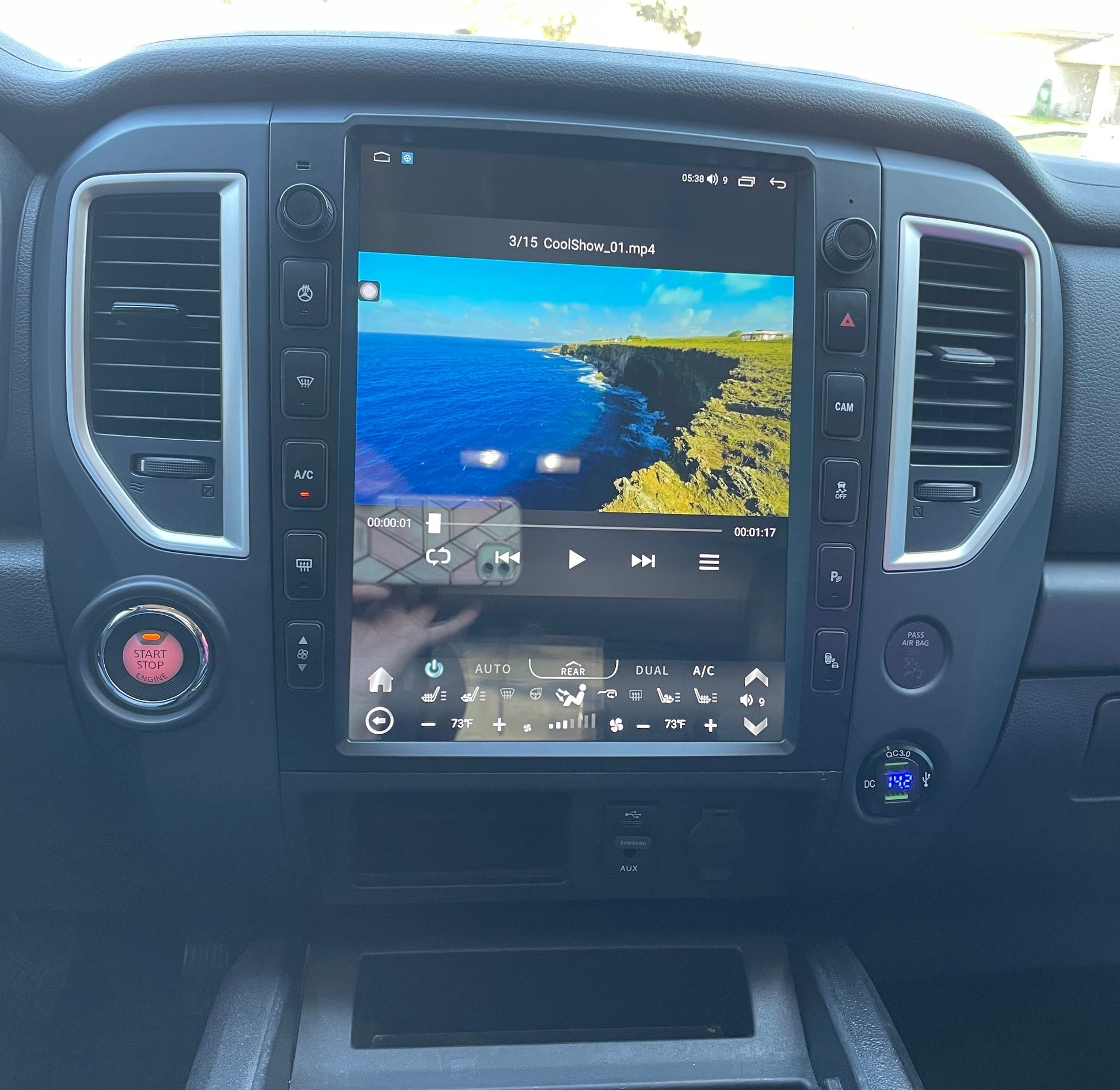 [ New ] 13” Android 13/14 Vertical Screen Navigation Radio for Nissan Titan (XD) 2016 - 2019-Phoenix Automotive