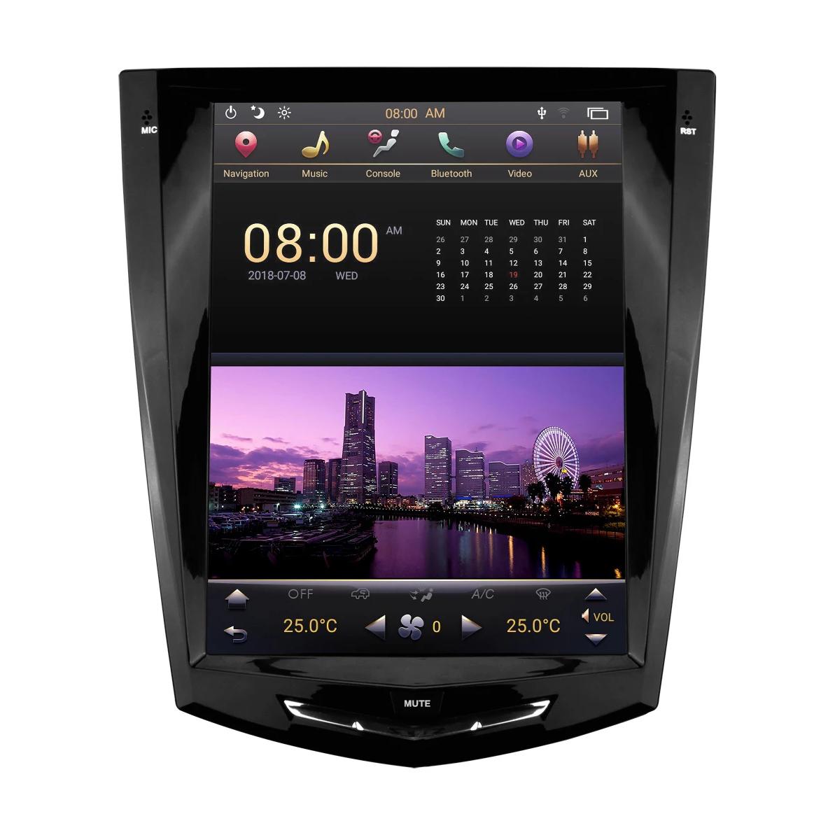 [ PX6 SIX-CORE ] 10.4" Android 13 Fast boot Vertical Screen Navi Radio for Cadillac ATS CTS XTS SRX Escalade 2013 - 2019-Phoenix Automotive