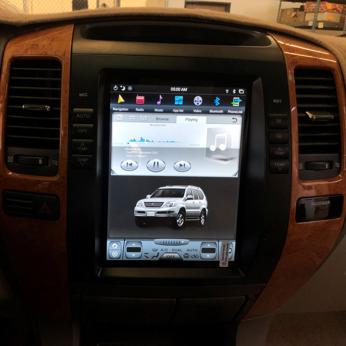 [Open box]10.4" Vertical Screen Android 14 Fast boot Navigation Radio for Lexus GX 470 2003 - 2009-Phoenix Automotive