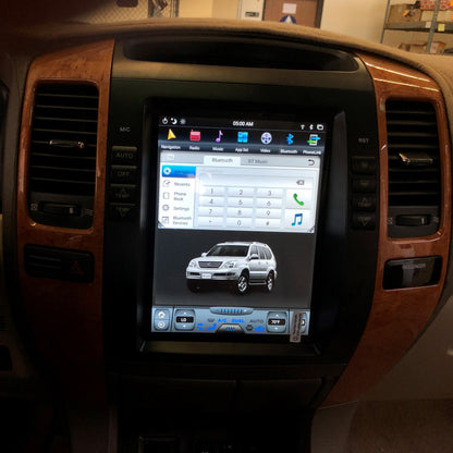 10.4" Vertical Screen Android 14 Fast boot Navigation Radio for Lexus GX 470 2003 - 2009-Phoenix Automotive