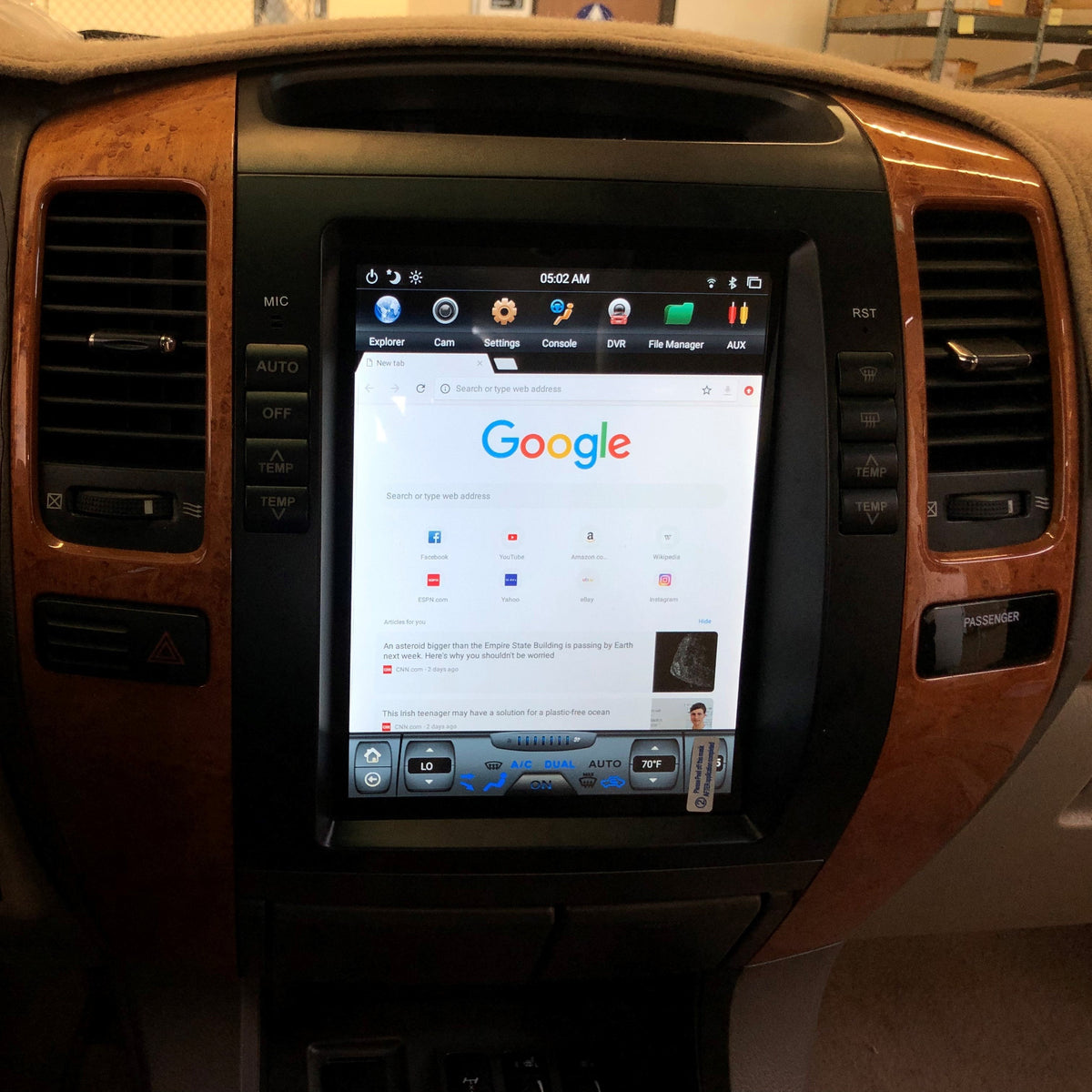 [Open box]10.4" Vertical Screen Android 14 Fast boot Navigation Radio for Lexus GX 470 2003 - 2009-Phoenix Automotive