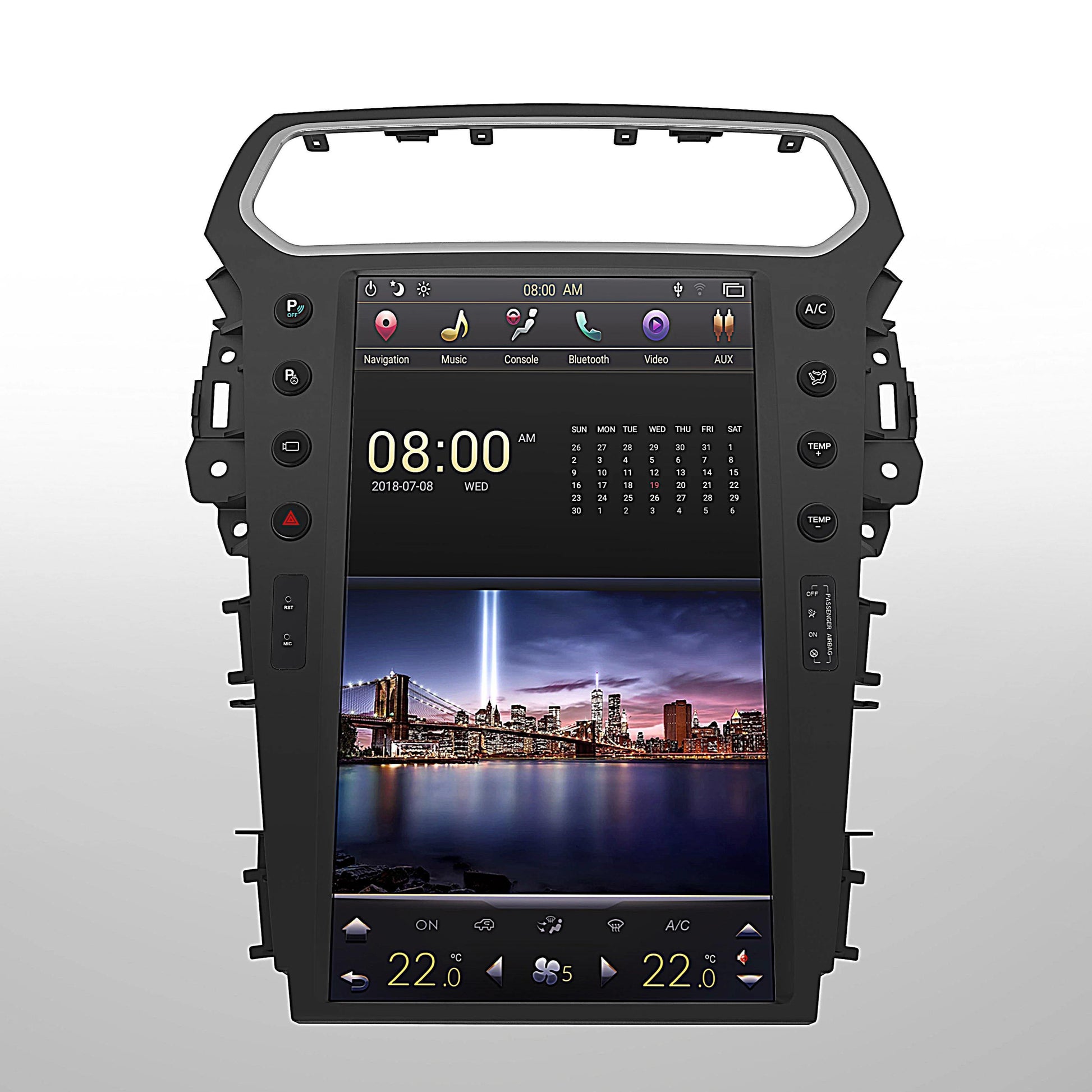 [Open box] [PX6 SIX-CORE] 13.6" VERTICAL SCREEN ANDROID 8.1 NAVIGATION RADIO FOR FORD EXPLORER 2011-2019-Phoenix Automotive