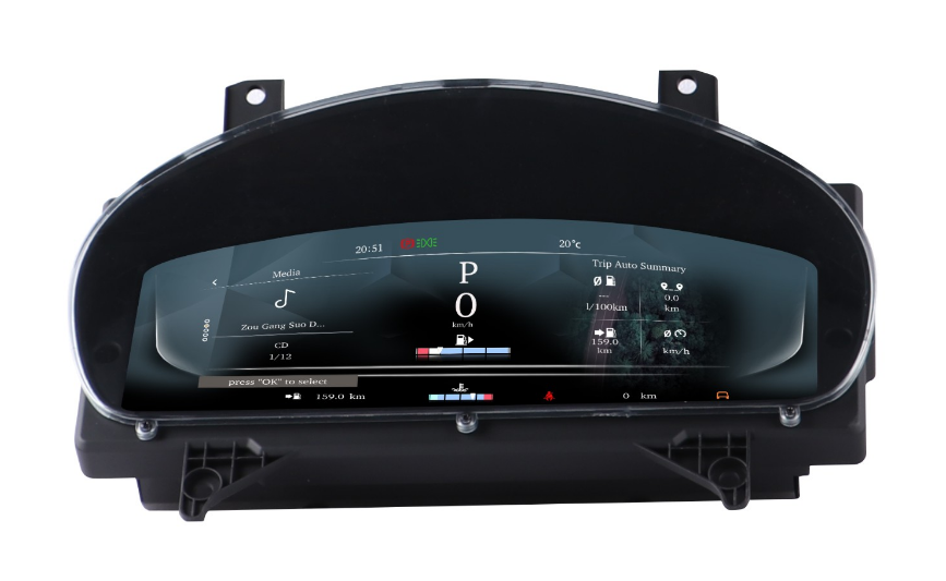 12.3 inch LCD Screen Digital Cluster Gauge for Jaguar XJL 2010-2015 Speedometer Replacement Dashboard Instrument Cluster Digital Display Panel-Phoenix Automotive