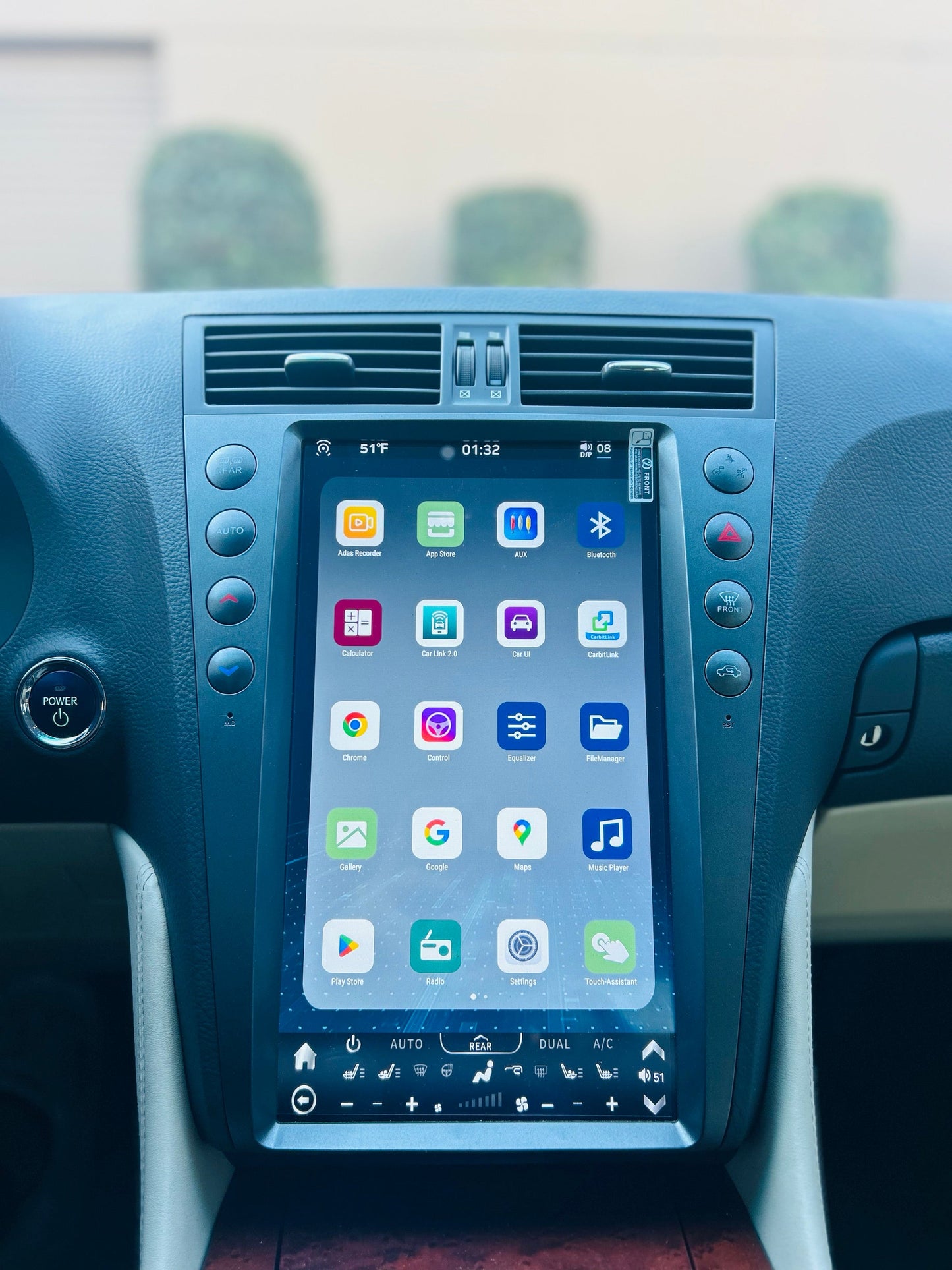 [Open Box] 13.6" Vertical Screen Android 12/13 Fast boot Navigation Radio for Lexus GS 300 350 430 450h 460 2005 - 2011-Phoenix Automotive