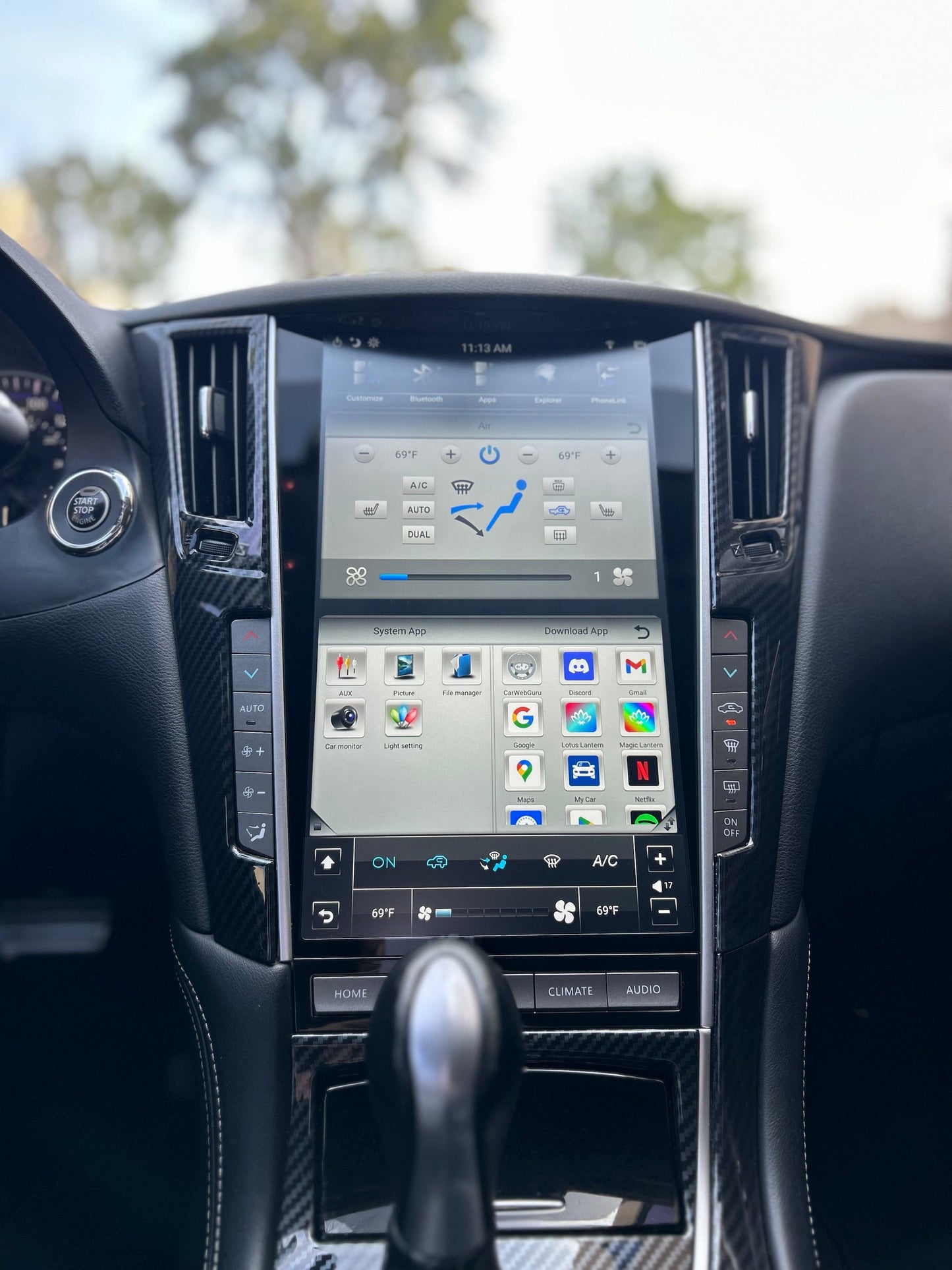 [Open box] [PX6 SIX-CORE] 'MARK III' 13.6" VERTICAL SCREEN NAV RADIO FOR INFINITY Q50 Q60-Phoenix Automotive