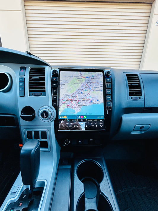 [NEW] 13" Android 13/14 Fast boot Vertical Screen Navigation Radio for Toyota Tundra 2007 - 2013 Sequoia 2008 - 2022-Phoenix Automotive