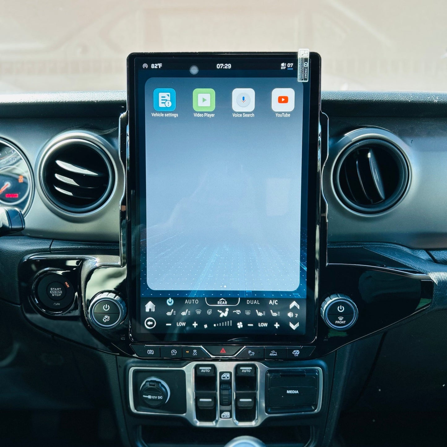 [open box]14.5” Android 13/14 Vertical Screen Navigation Radio for Jeep Wrangler/Rubicon/Gladiator 2018 - 2023 (Support both Left/Right peptide)