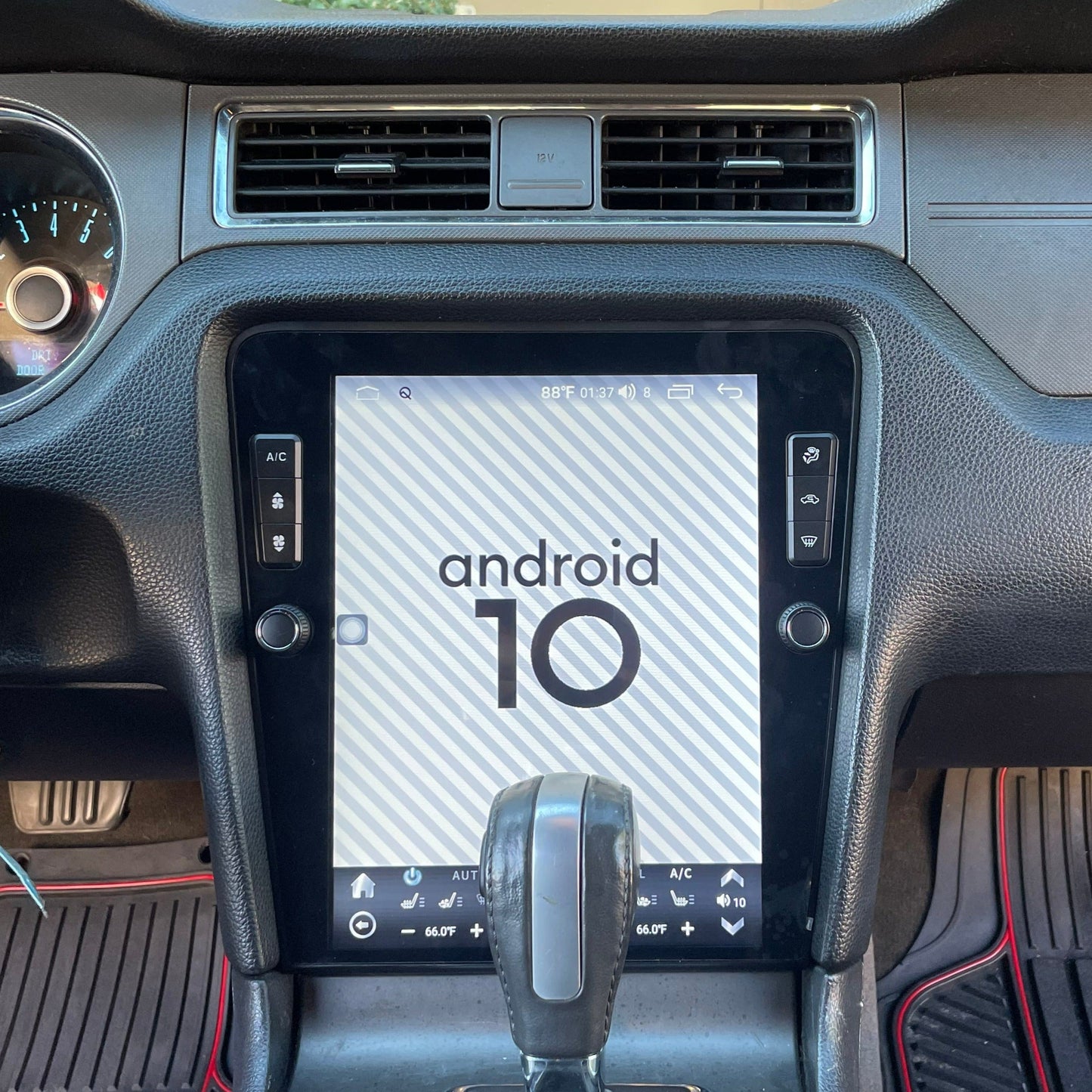 12.1" Vertical Screen Android 13/14 Fast boot Navigation Radio for Ford Mustang 2010 - 2014-Phoenix Automotive