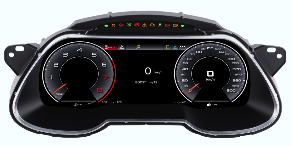 12.3 inch LCD Screen Digital Cluster Gauge for Audi A4 2013-2016 Speedometer Replacement Dashboard Instrument Cluster Digital Display Panel-Phoenix Automotive