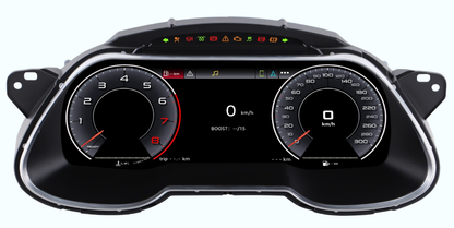 12.3 inch LCD Screen Digital Cluster Gauge for Audi A4 2013-2016 Speedometer Replacement Dashboard Instrument Cluster Digital Display Panel-Phoenix Automotive