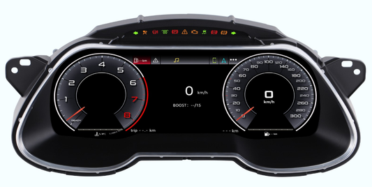 12.3 inch LCD Screen Digital Cluster Gauge for Audi A4 2013-2016 Speedometer Replacement Dashboard Instrument Cluster Digital Display Panel-Phoenix Automotive