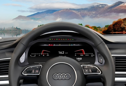 12.3 inch LCD Screen Digital Cluster Gauge for Audi A6/A7 2013-2018 Speedometer Replacement Dashboard Instrument Cluster Digital Display Panel-Phoenix Automotive