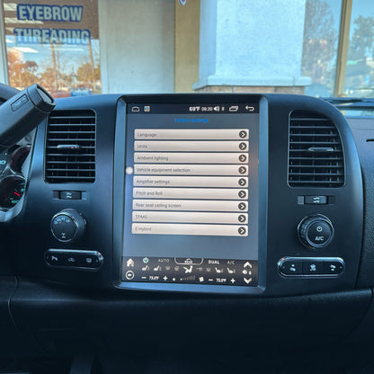 [Open box] 12.1” Android 10/12/13/14 fast boot Vertical Screen Navigation Radio for Chevrolet Silverado GMC Sierra 2007 - 2013-Phoenix Automotive