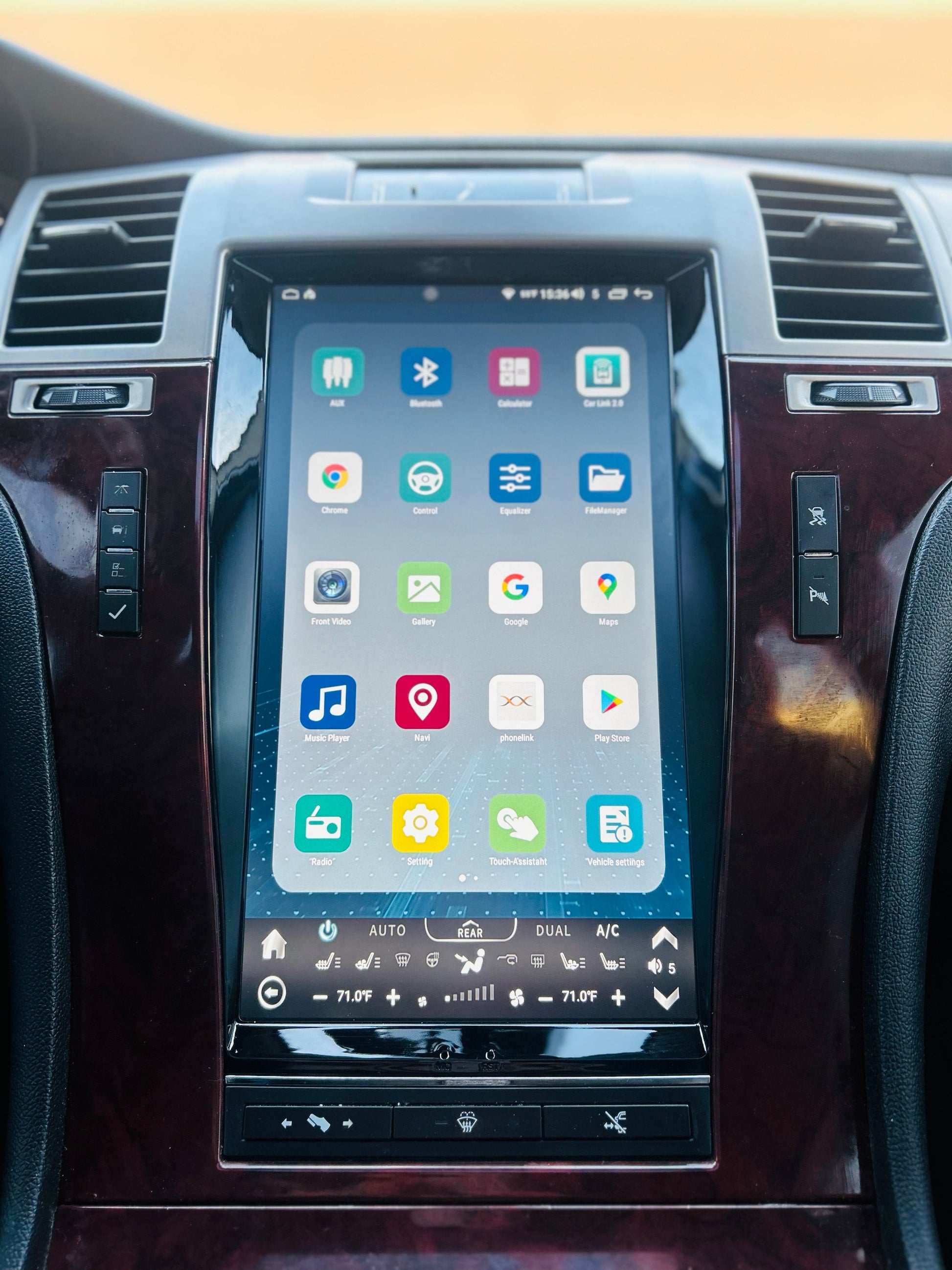 [open box] 13.6" Android 12/13/14 VERTICAL SCREEN Navigation Radio for Cadillac Escalade 2007 - 2014-Phoenix Automotive