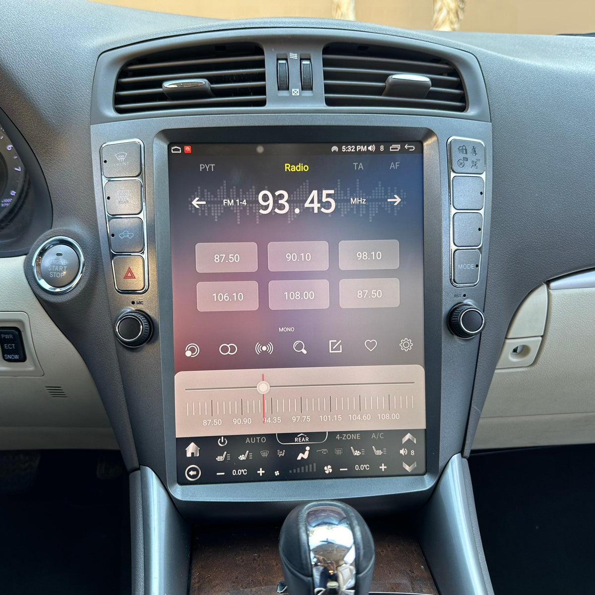 [Open box] 12" Vertical Screen Android 12/13 Fast Boot Navigation Radio for Lexus IS 250 IS 300 IS 350 2005 - 2012-Phoenix Automotive