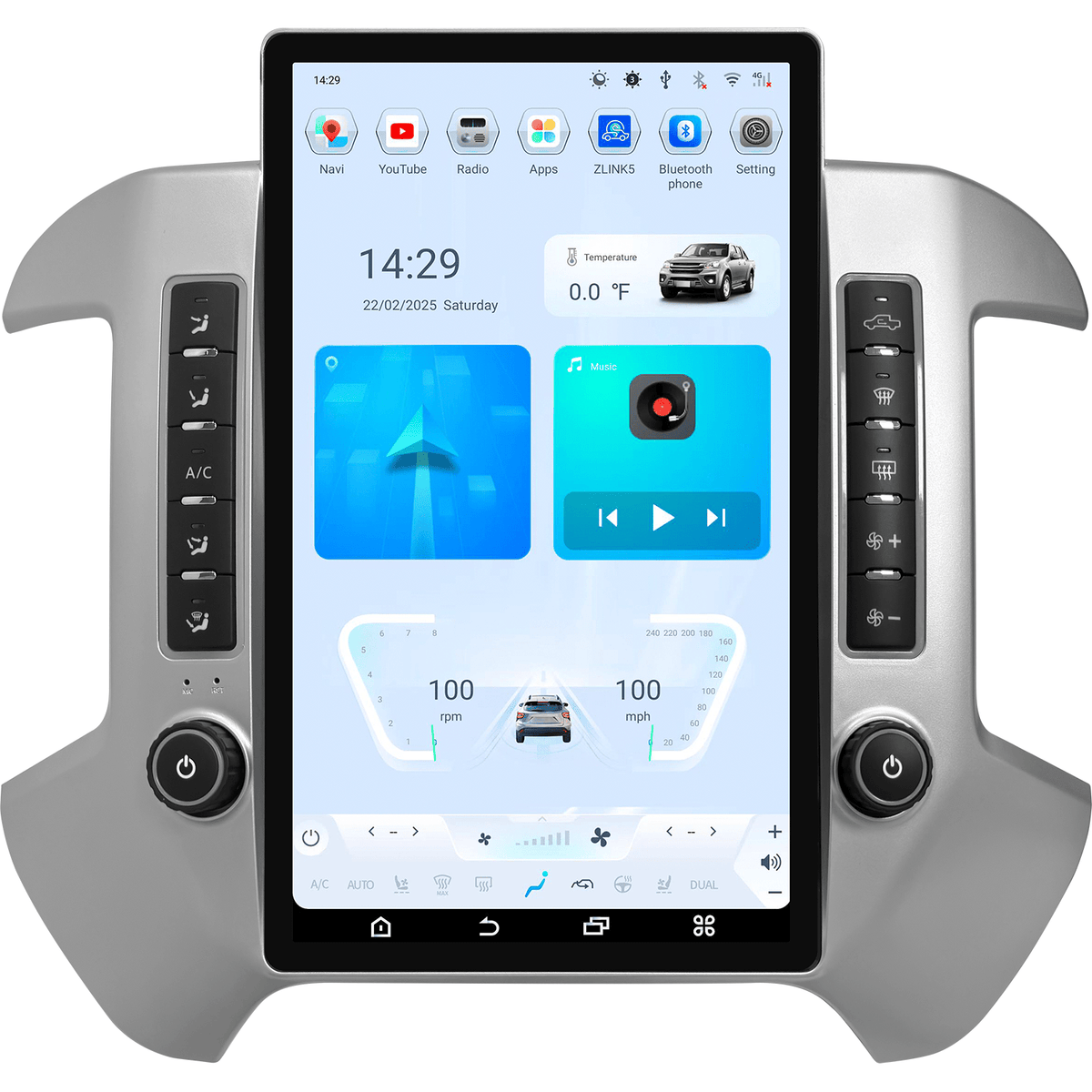 [Open Box][Special Edition] 14.5" Android 13/14 Fast boot Navi Radio for Chevy Silverado GMC SIERRA 2014 - 2019-Phoenix Automotive