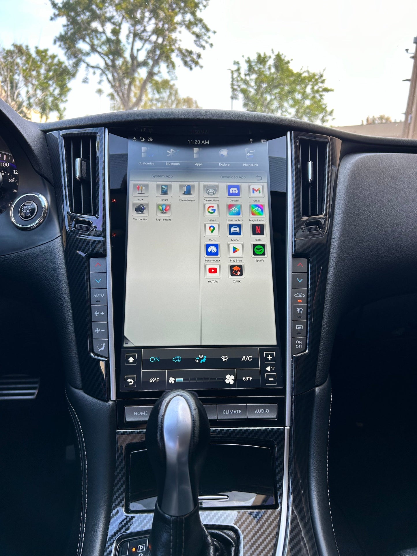 [Open box] [PX6 SIX-CORE] 'MARK III' 13.6" VERTICAL SCREEN NAV RADIO FOR INFINITY Q50 Q60-Phoenix Automotive