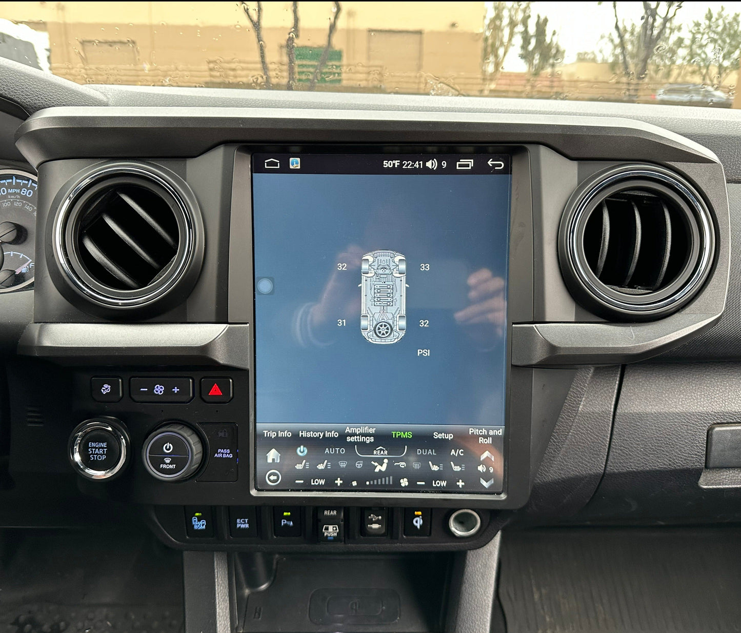 12.1” Android 13/14 fast boot Vertical Screen Navigation Radio for Toyota Tacoma 2016 - 2023-Phoenix Automotive