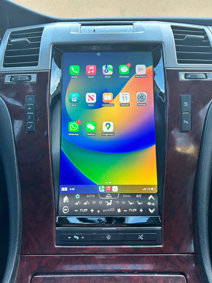 [open box] 13.6" Android 12/13/14 VERTICAL SCREEN Navigation Radio for Cadillac Escalade 2007 - 2014-Phoenix Automotive