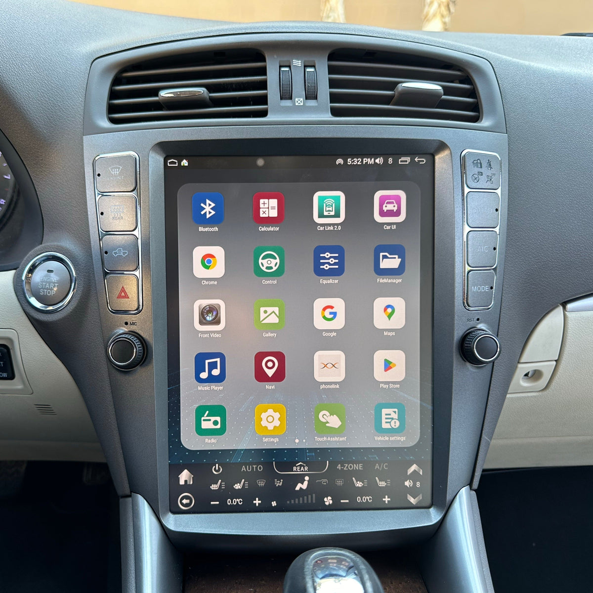 [Open box] 12" Vertical Screen Android 12/13 Fast Boot Navigation Radio for Lexus IS 250 IS 300 IS 350 2005 - 2012-Phoenix Automotive