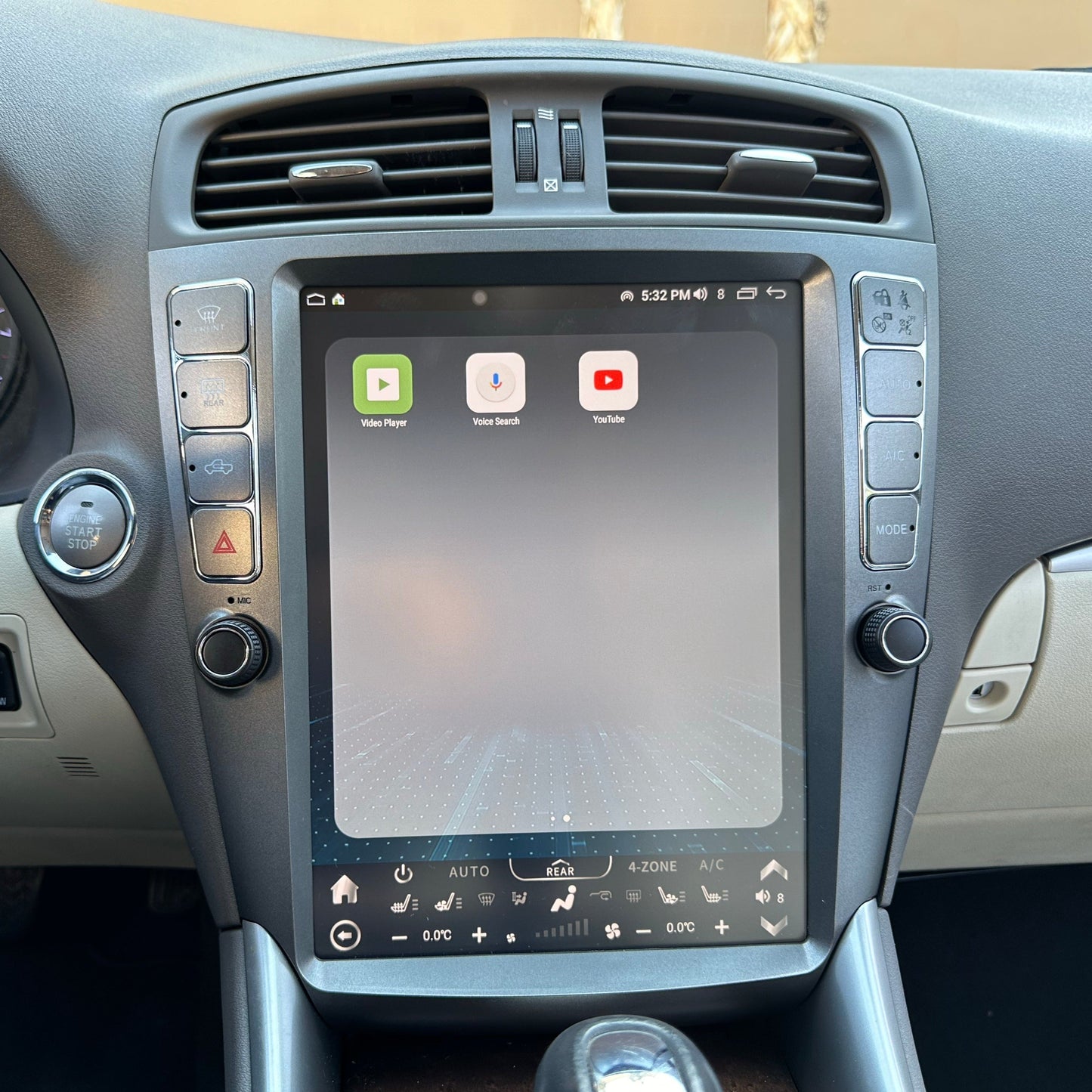 [Open box] 12" Vertical Screen Android 12/13 Fast Boot Navigation Radio for Lexus IS 250 IS 300 IS 350 2005 - 2012-Phoenix Automotive