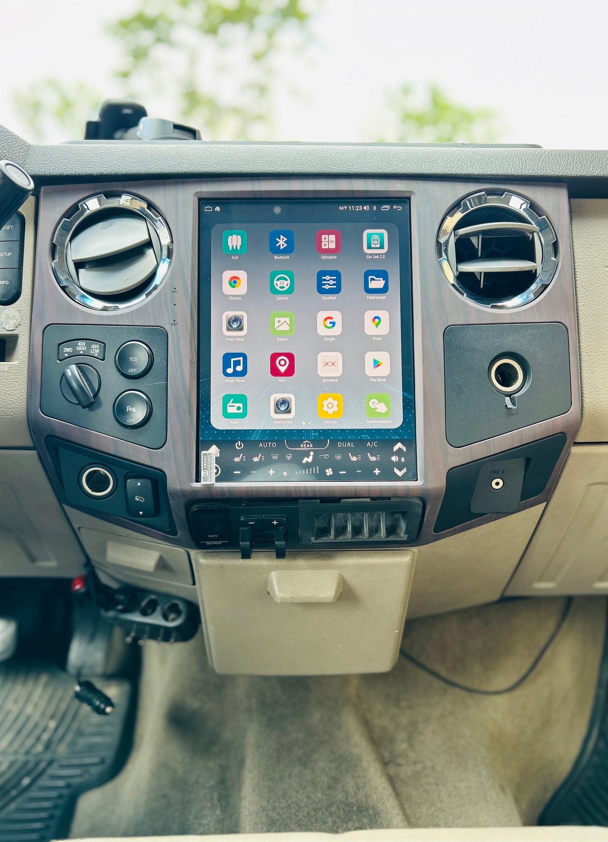 12.1 inch Android 13/14 Vertical Screen Navigation Radio for Ford F-250 F-350 Super Duty trucks 2008 - 2016-Phoenix Automotive