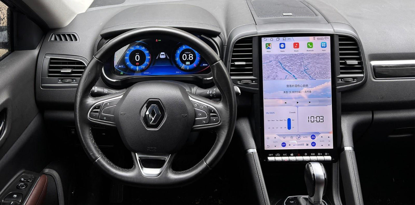 12.3 inch LCD Screen Digital Cluster Gauge for Renault Koleos/Megane 4 2016-2019 Speedometer Replacement Dashboard Instrument Cluster Digital Display Panel-Phoenix Automotive