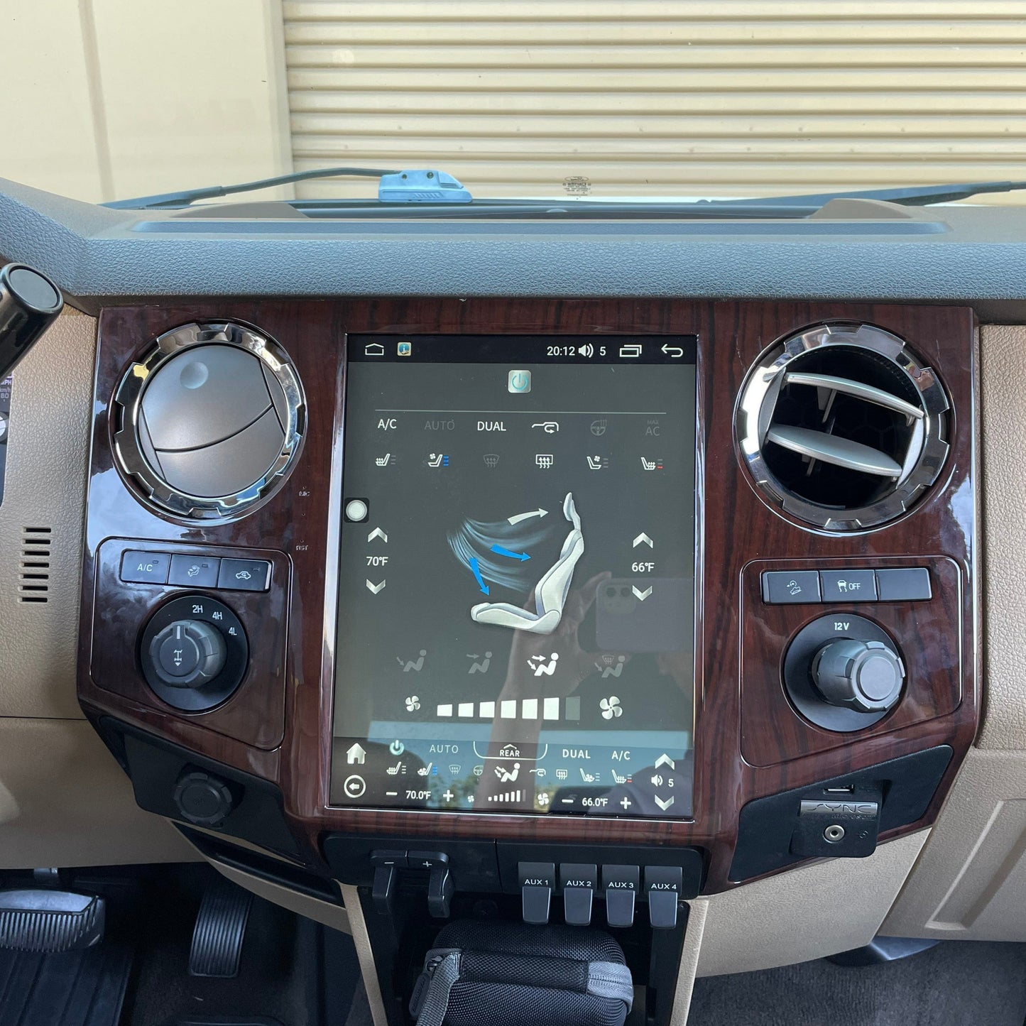 12.1 inch Android 13/14 Vertical Screen Navigation Radio for Ford F-250 F-350 Super Duty trucks 2008 - 2016-Phoenix Automotive