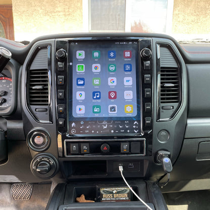 [Open box] 13” Android 12 Vertical Screen Navigation Radio for Nissan Titan (XD) 2020 - 2024 | Phoenix Automotive