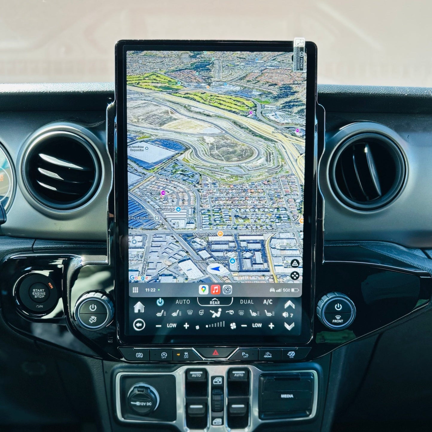 14.5” Android 13 Vertical Screen Navigation Radio for Jeep Wrangler/Rubicon/Gladiator 2018 - 2023-Phoenix Automotive