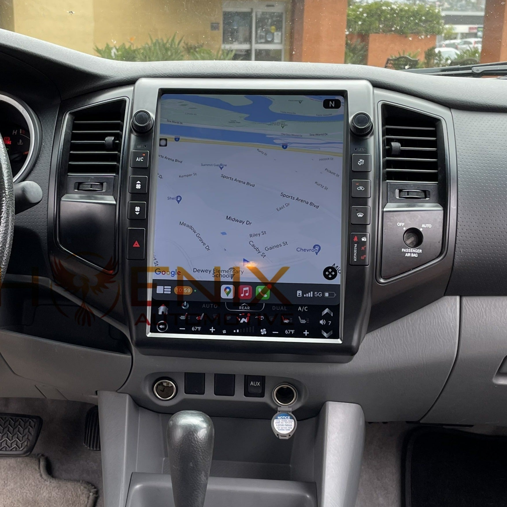 [open box] 7870/Qualcomm6125 13” Android 10/12/13 Vertical Screen Navigation Radio for Toyota Tacoma 2005 - 2015-Phoenix Automotive