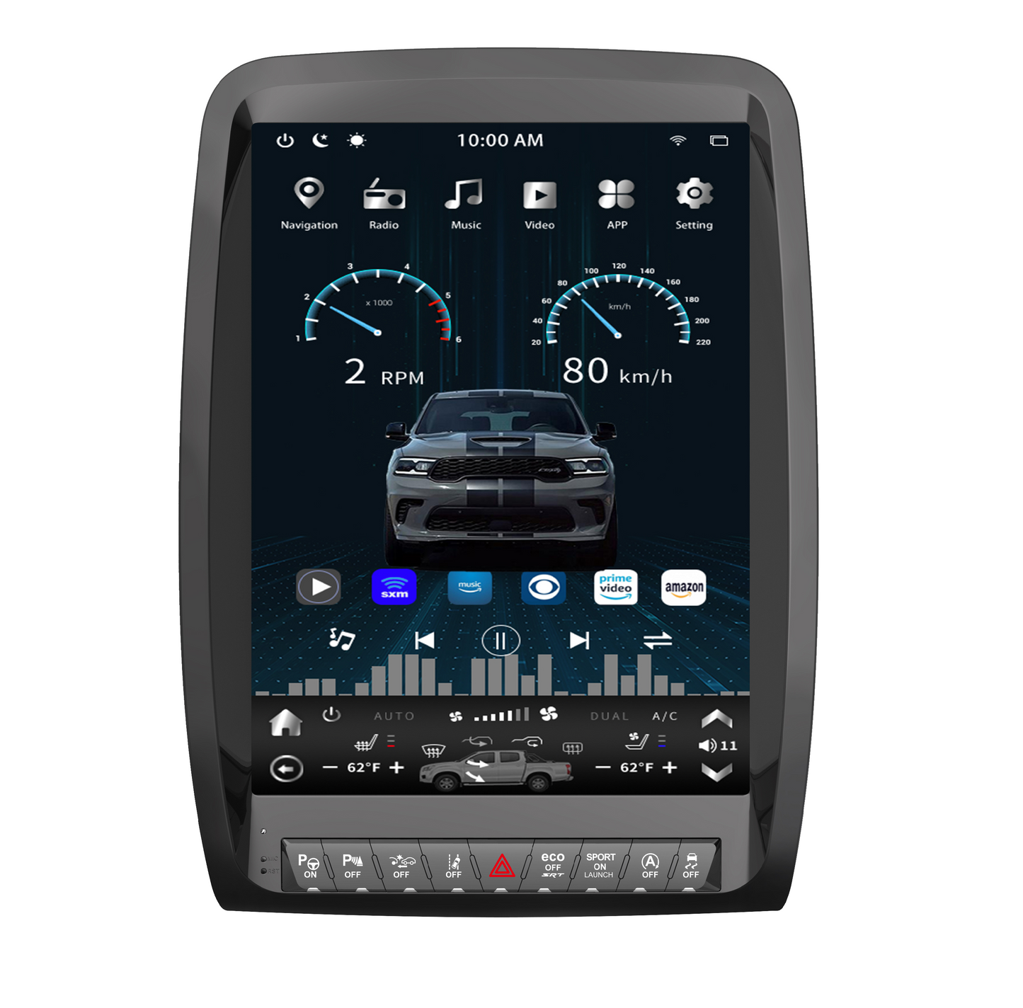 [ Hot Selling ] 13” Android 13 Vertical Screen Navigation Radio for Dodge Durango 2011 - 2020-Phoenix Automotive