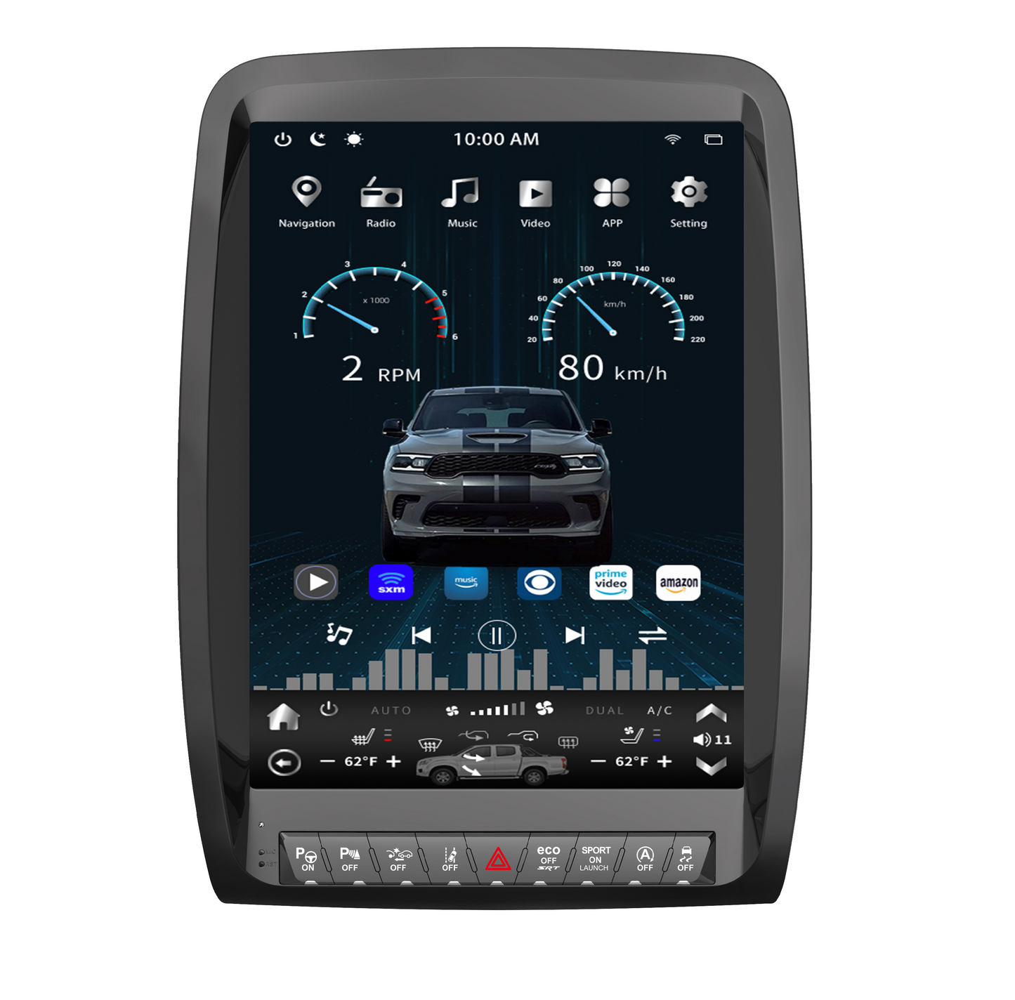 [Open box] 13” Android 12 Vertical Screen Navigation Radio for Dodge Durango 2011 - 2020