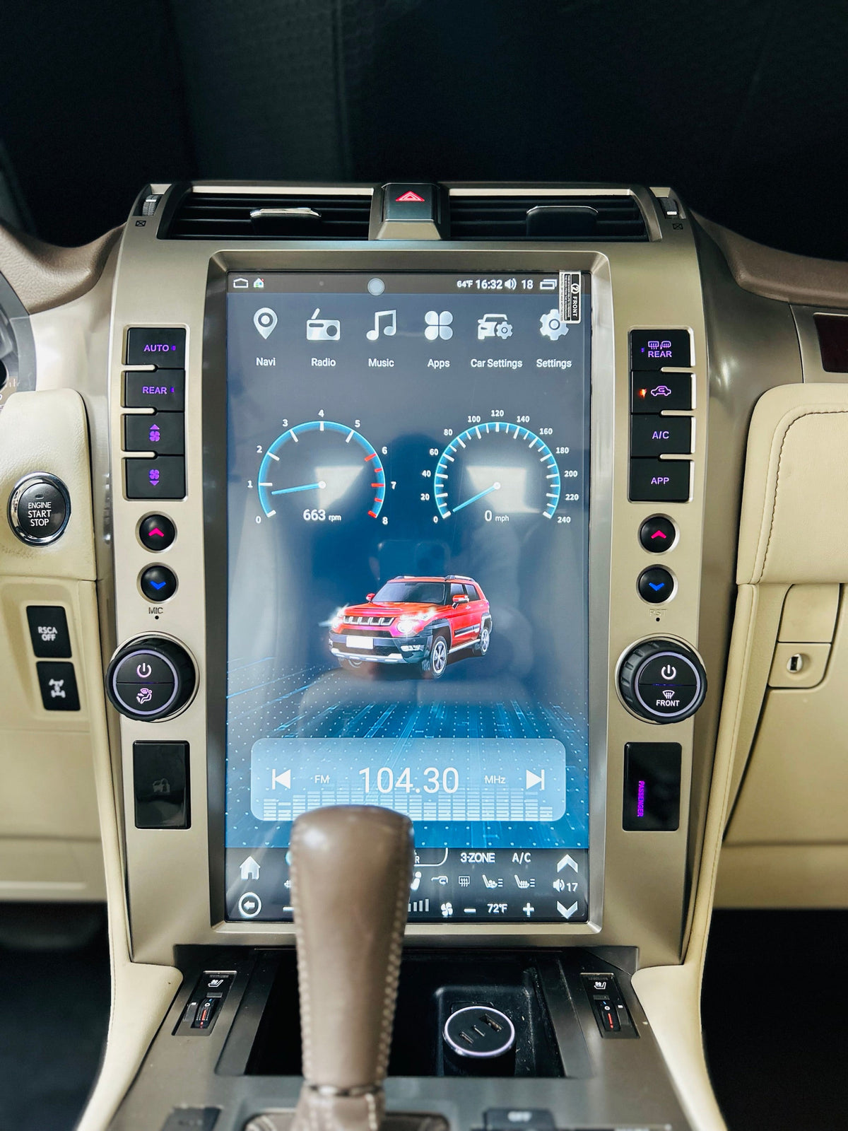 [open box] 15.6" Android 13/14 Fast boot Navigation Radio for Lexus GX 400 GX 460 2010 - 2021-Phoenix Automotive