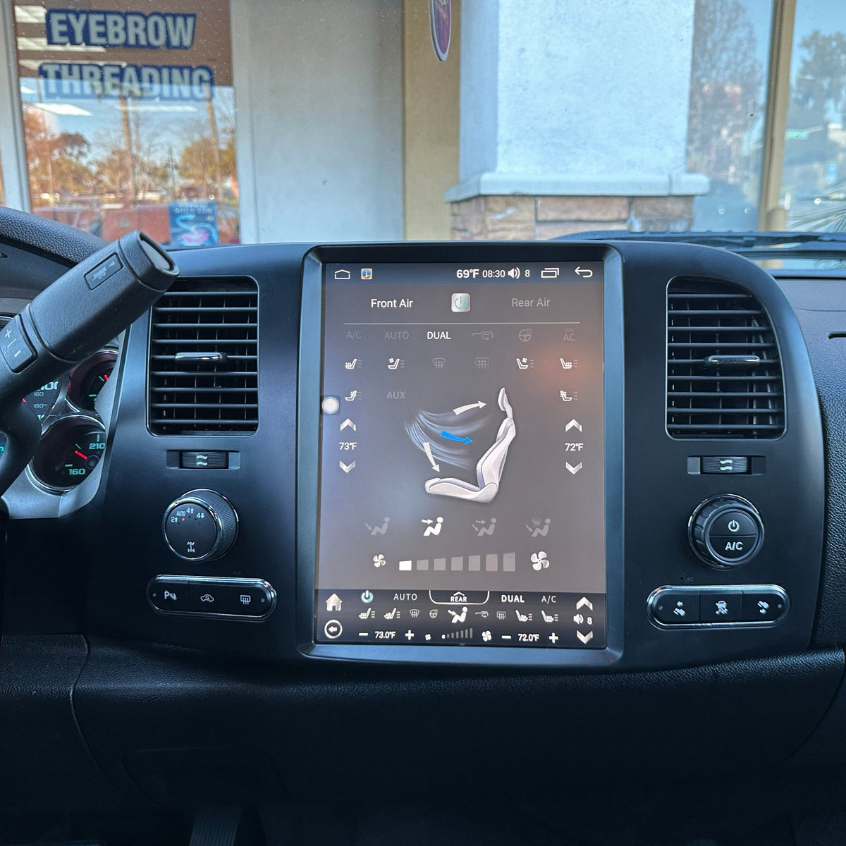 [Open box] 12.1” Android 10/12/13/14 fast boot Vertical Screen Navigation Radio for Chevrolet Silverado GMC Sierra 2007 - 2013-Phoenix Automotive