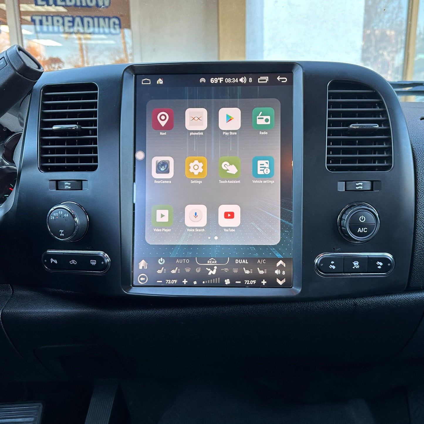 12.1” Android 10/13/14 fast boot Vertical Screen Navigation Radio for Chevrolet Silverado GMC Sierra 2007 - 2013-Phoenix Automotive