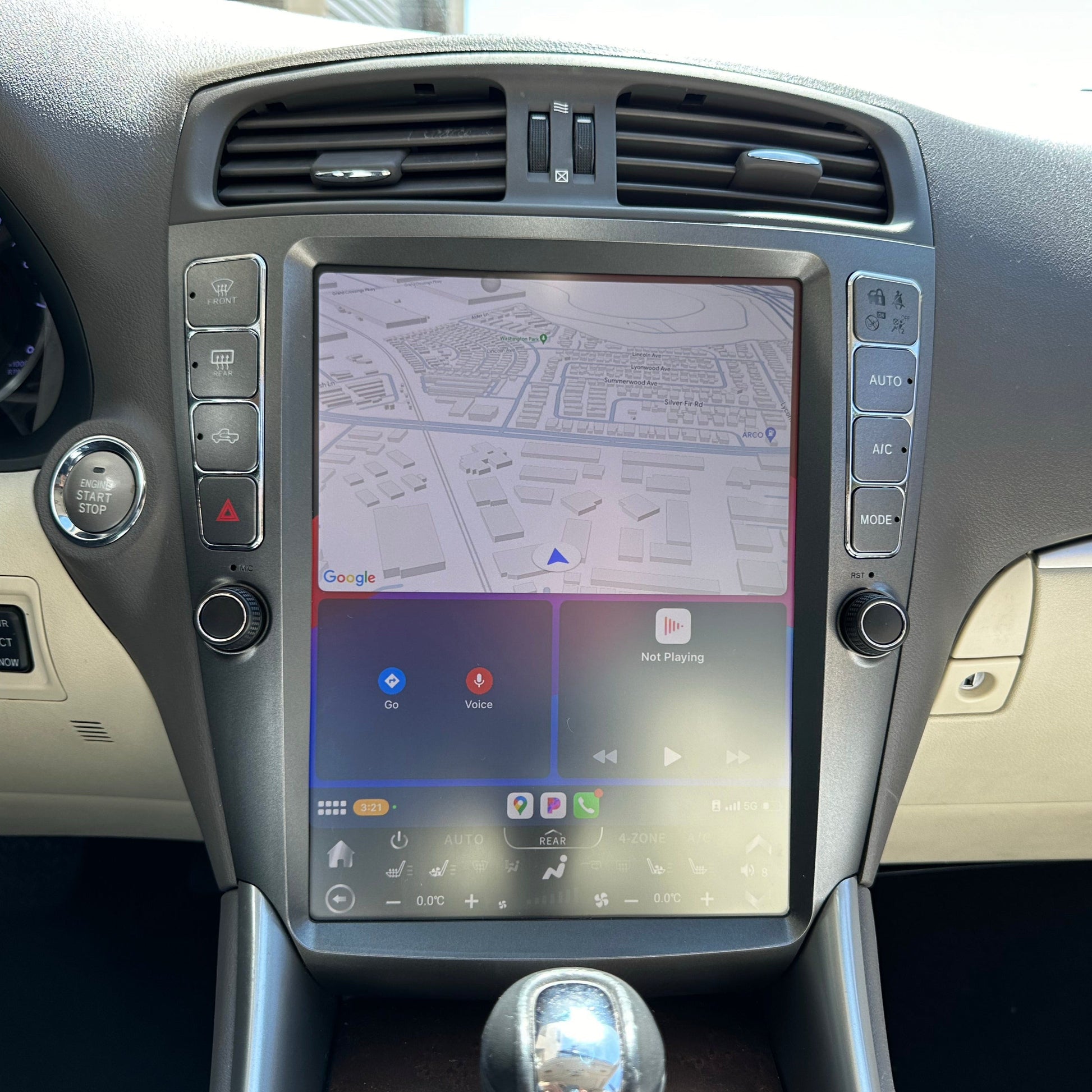 12.1" Vertical Screen Android 13/14 Fast Boot Navigation Radio for Lexus IS 250 IS 300 IS 350 2005 - 2012-Phoenix Automotive