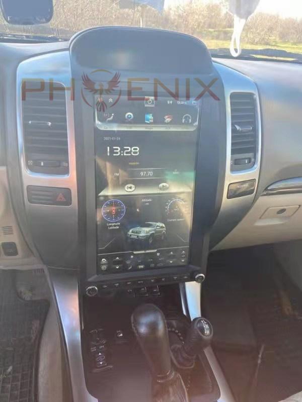 [open box][ PX6 SIX-CORE ] 13.6" Vertical Screen Android 9/10.0 Fast boot Navigation Radio for Toyota Land Cruiser Prado / Lexus GX470 2002 - 2009-Phoenix Automotive