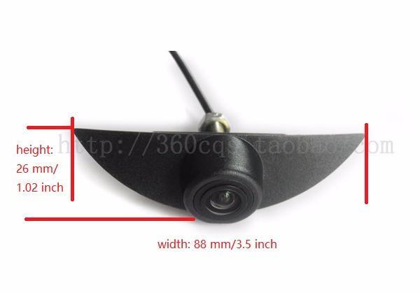 Front CCD camera w/ 6 m video cable for Nissan Altima front emblem mounted-Phoenix Automotive