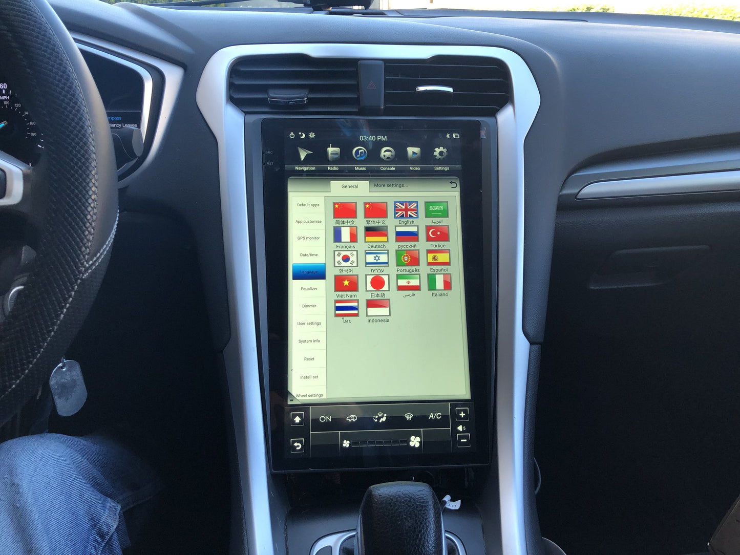 [ Open Box ] 13.6" Vertical screen Android 12 Fast boot Navigation radio for Ford Fusion 2013-2020-Phoenix Automotive