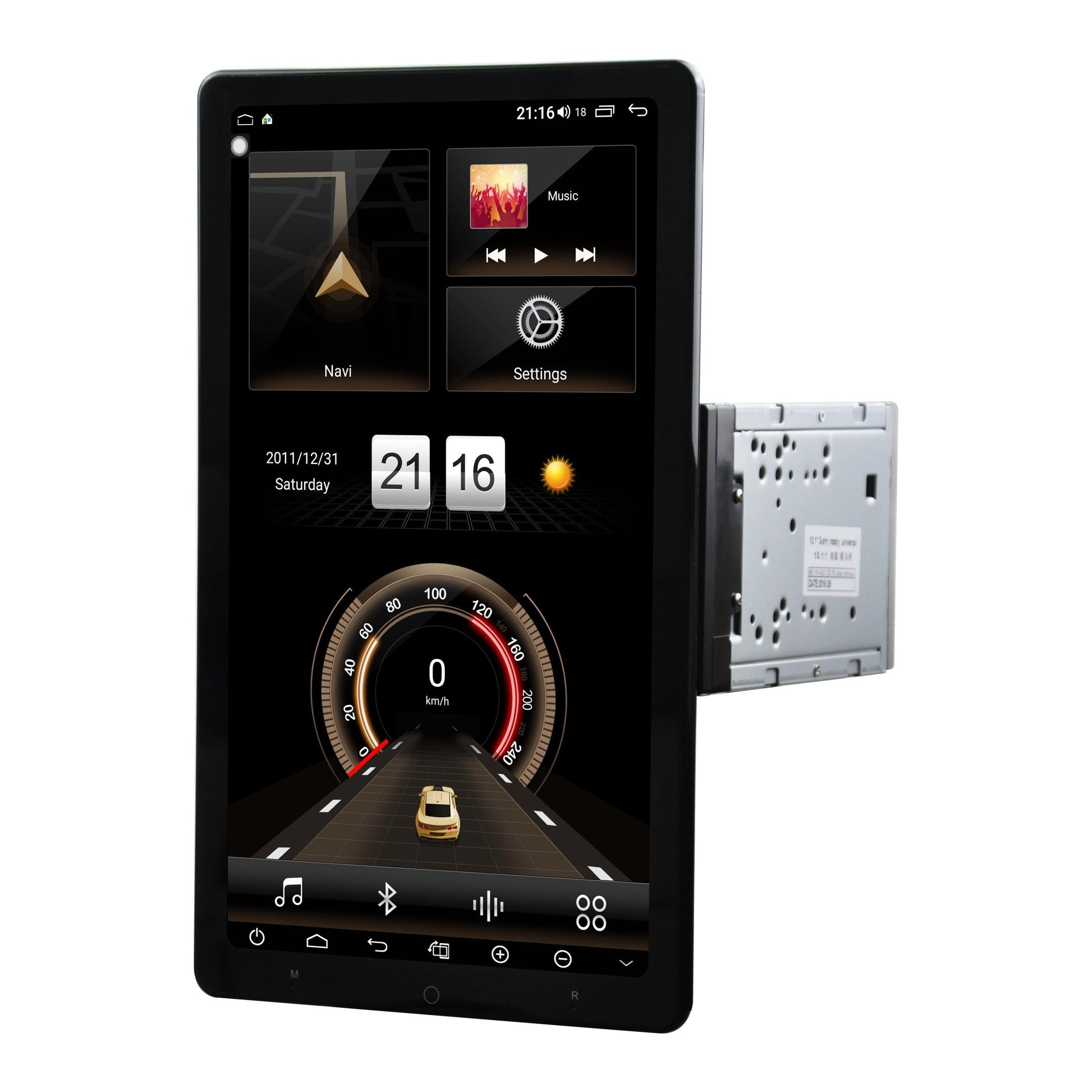 [open box] 13.3" Android 10.0 Universal double din Navigation Radio with Motorized rotatable screen-Phoenix Automotive