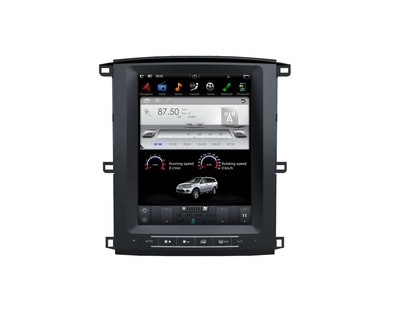 [Open box] [ PX6 six-core ] 12.1" Android 9 fast boot Vertical Screen Navigation Radio for Toyota Land Cruiser 100 2002 - 2007-Phoenix Automotive