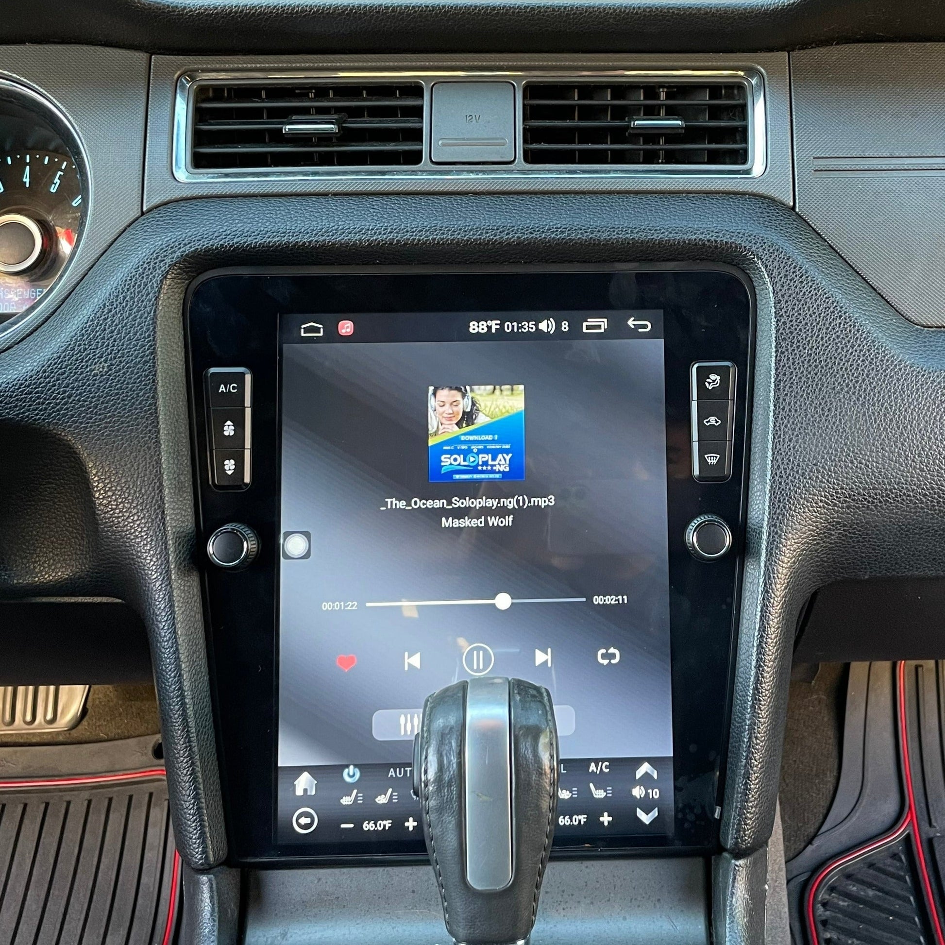[Open box]12.1" Vertical Screen Android 10/12/13 Fast boot Navigation Radio for Ford Mustang 2010 - 2014-Phoenix Automotive