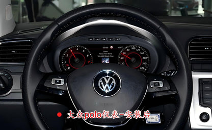 10.25 inch LCD Screen Digital Cluster Gauge for Volkswagen 2012-2018 POLO / 2011-2016 Amarok Speedometer Replacement Dashboard Instrument Cluster Digital Display Panel-Phoenix Automotive