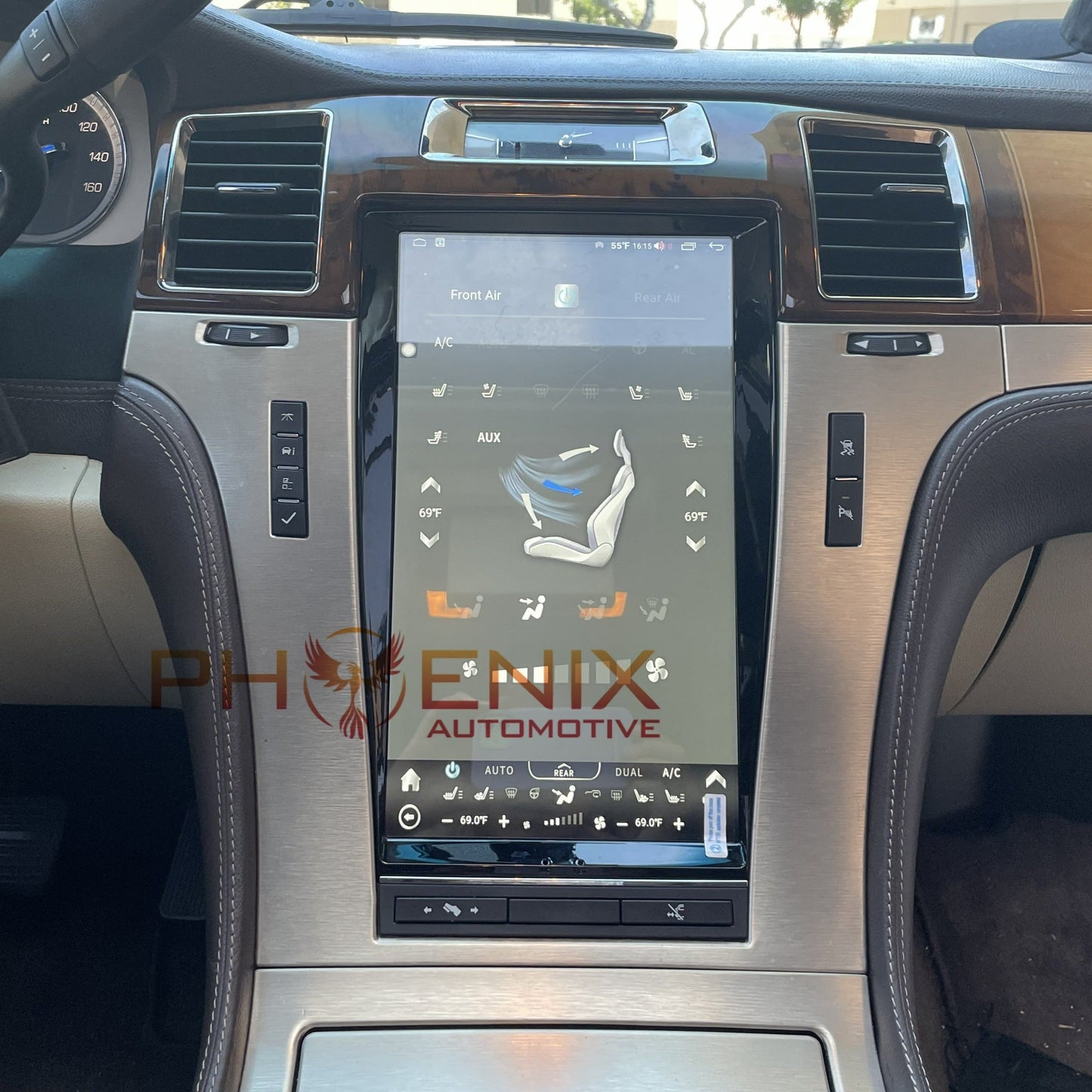 [Open box] 13.6" ANDROID 10/12 VERTICAL SCREEN Navigation Radio for Cadillac Escalade 2007 - 2014-Phoenix Automotive