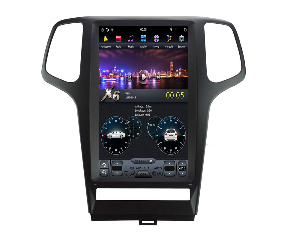 [Open-box] [G6 octa-core] 13.6" Vertical Screen Android 11 Fast boot Navigation Radio for Jeep Grand Cherokee 2011 - 2013-Phoenix Automotive